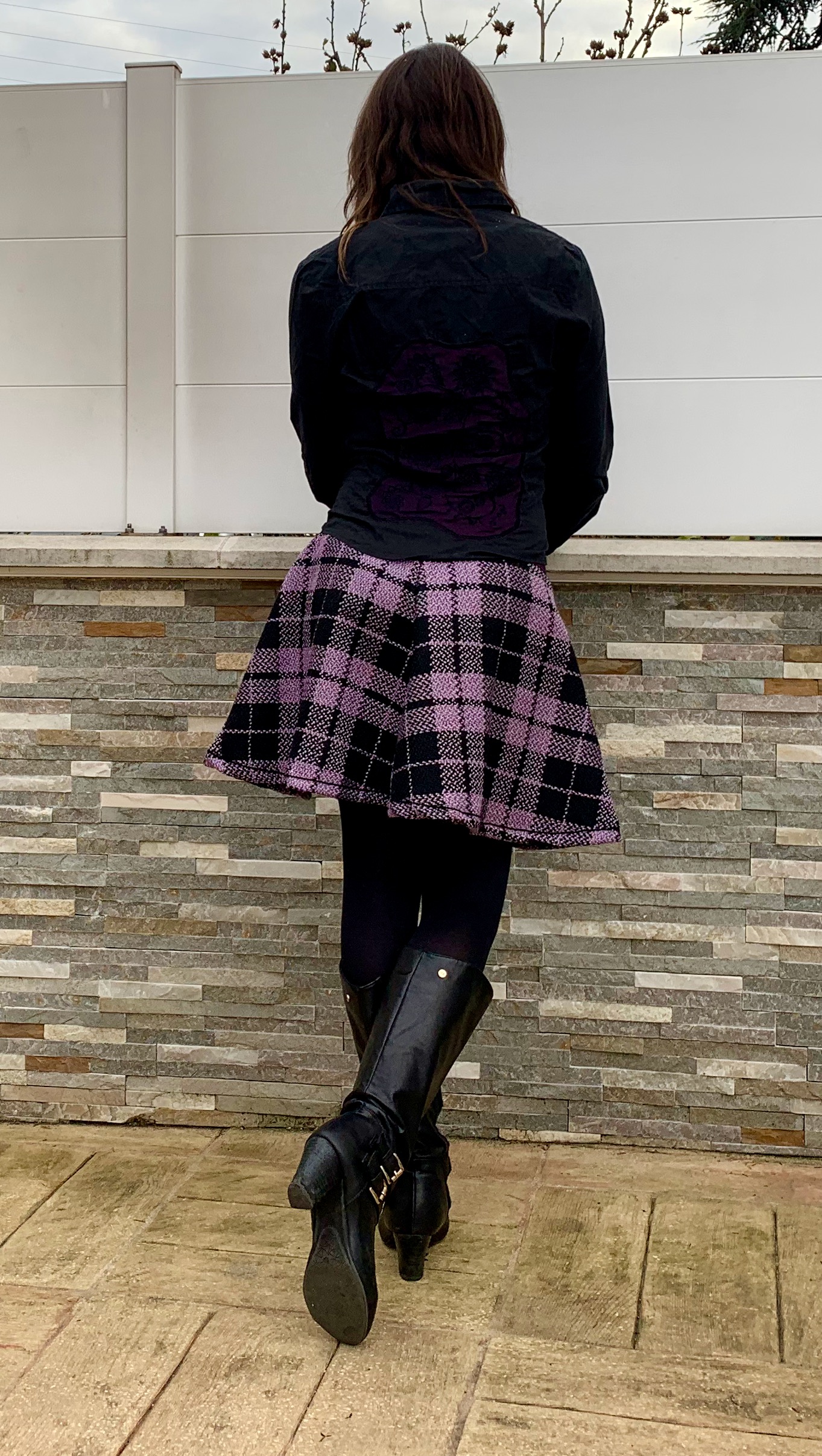Jupe Longue à Carreaux Palones Pour Femme - Taille 14 - Polyester - Fermeture éclair
